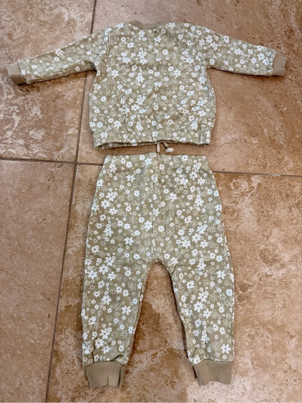 Organic Cotton Floral Baby 2-Piece Set
